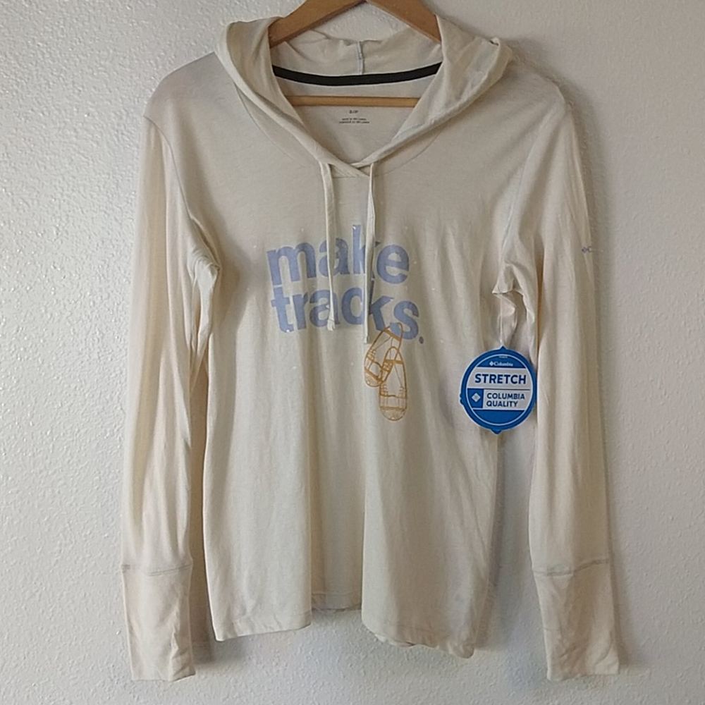 Columbia Sportswear Light Weight Hooded Snowshoe Long Sleeve Shirt Top S